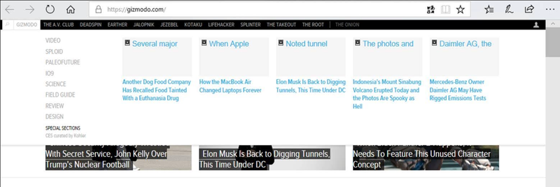 Illustration for article titled Microsoft Edge Global Nav Issues